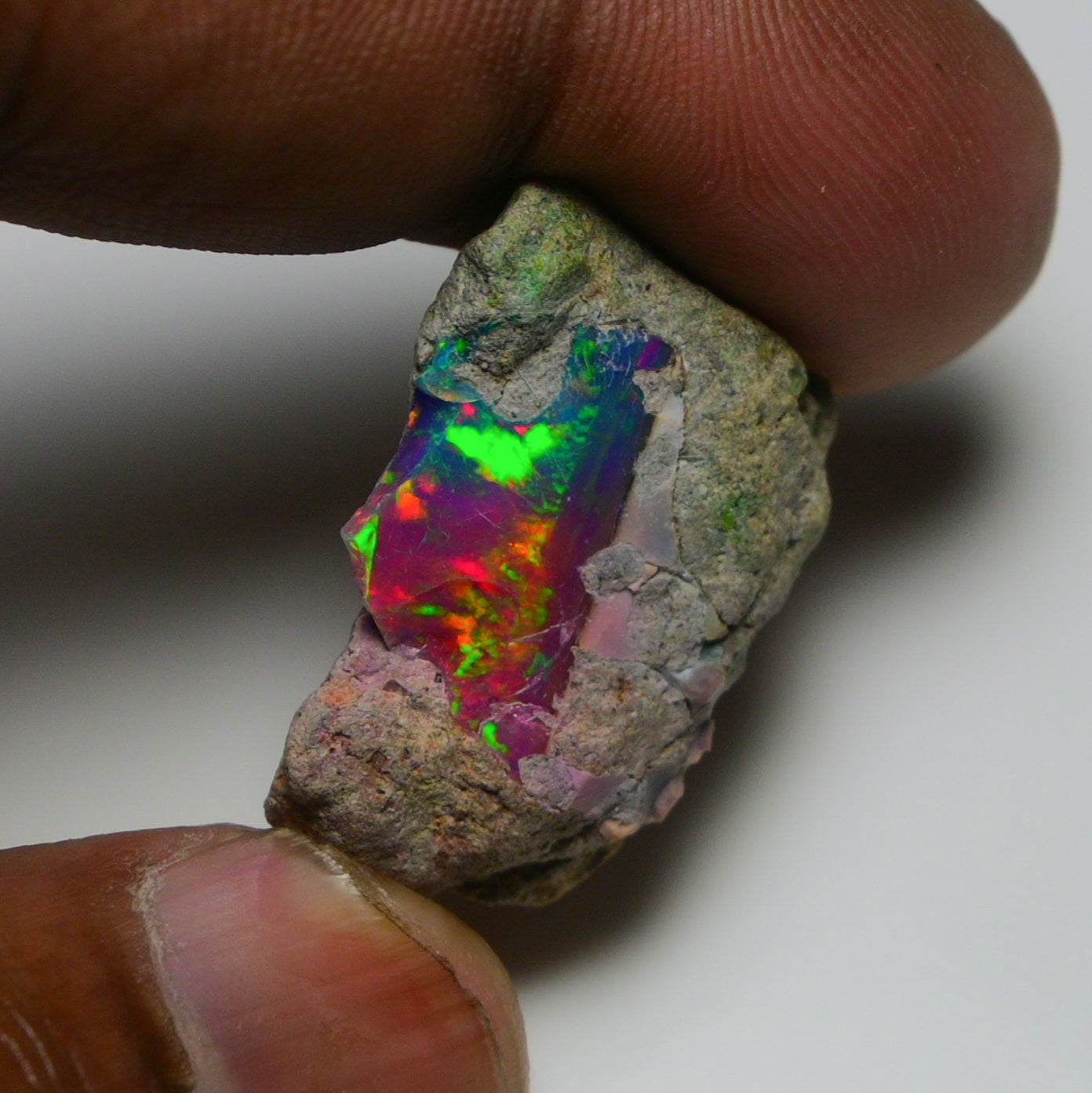 Very Rare Bi-Color Opal Rough 20.25 Cts Natural Ethiopian Opal Raw Jewelry Grade