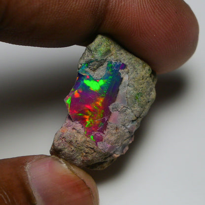 Very Rare Bi-Color Opal Rough 20.25 Cts Natural Ethiopian Opal Raw Jewelry Grade