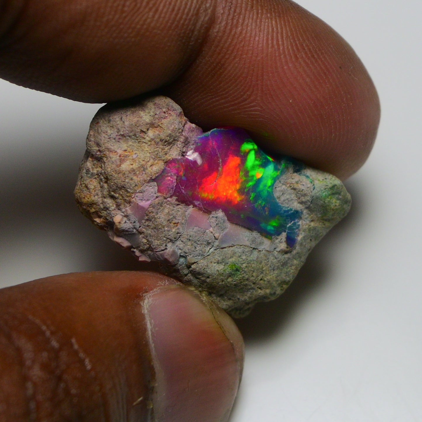 Very Rare Bi-Color Opal Rough 20.25 Cts Natural Ethiopian Opal Raw Jewelry Grade