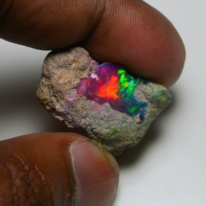 Very Rare Bi-Color Opal Rough 20.25 Cts Natural Ethiopian Opal Raw Jewelry Grade