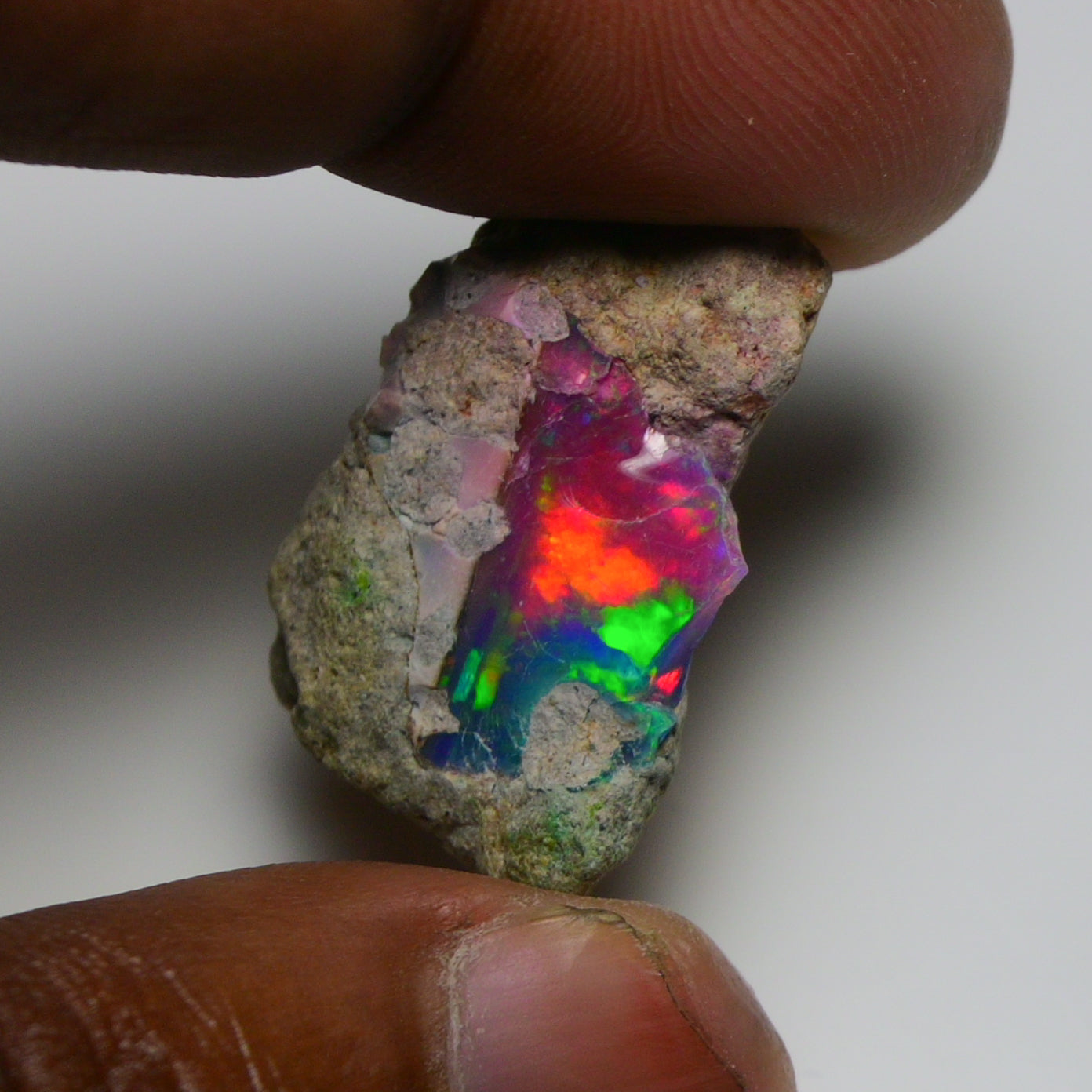 Very Rare Bi-Color Opal Rough 20.25 Cts Natural Ethiopian Opal Raw Jewelry Grade
