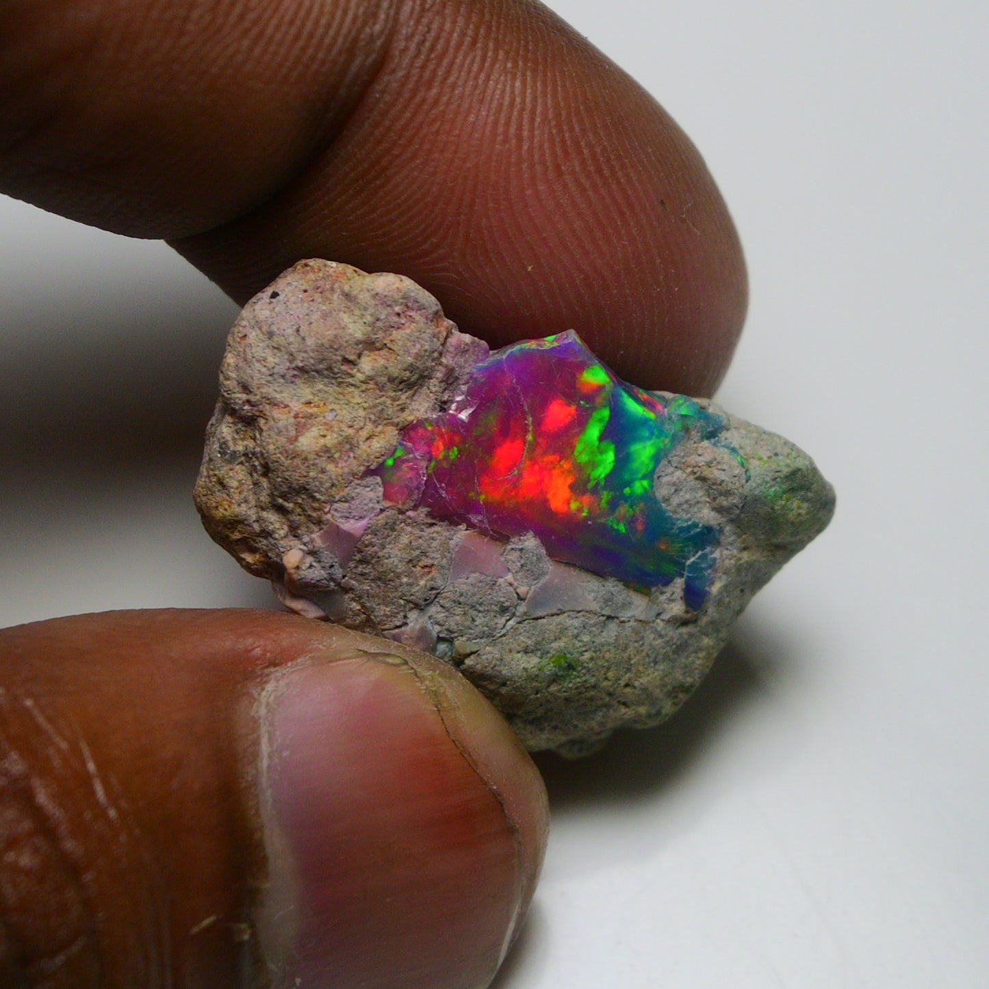 Very Rare Bi-Color Opal Rough 20.25 Cts Natural Ethiopian Opal Raw Jewelry Grade