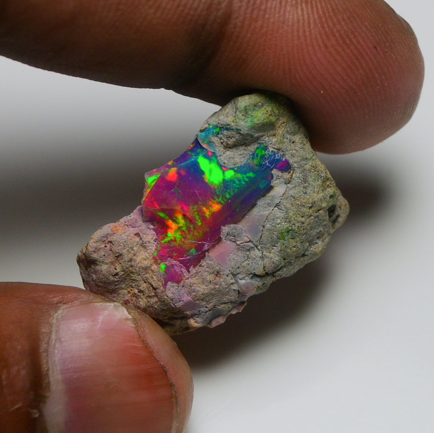 Very Rare Bi-Color Opal Rough 20.25 Cts Natural Ethiopian Opal Raw Jewelry Grade