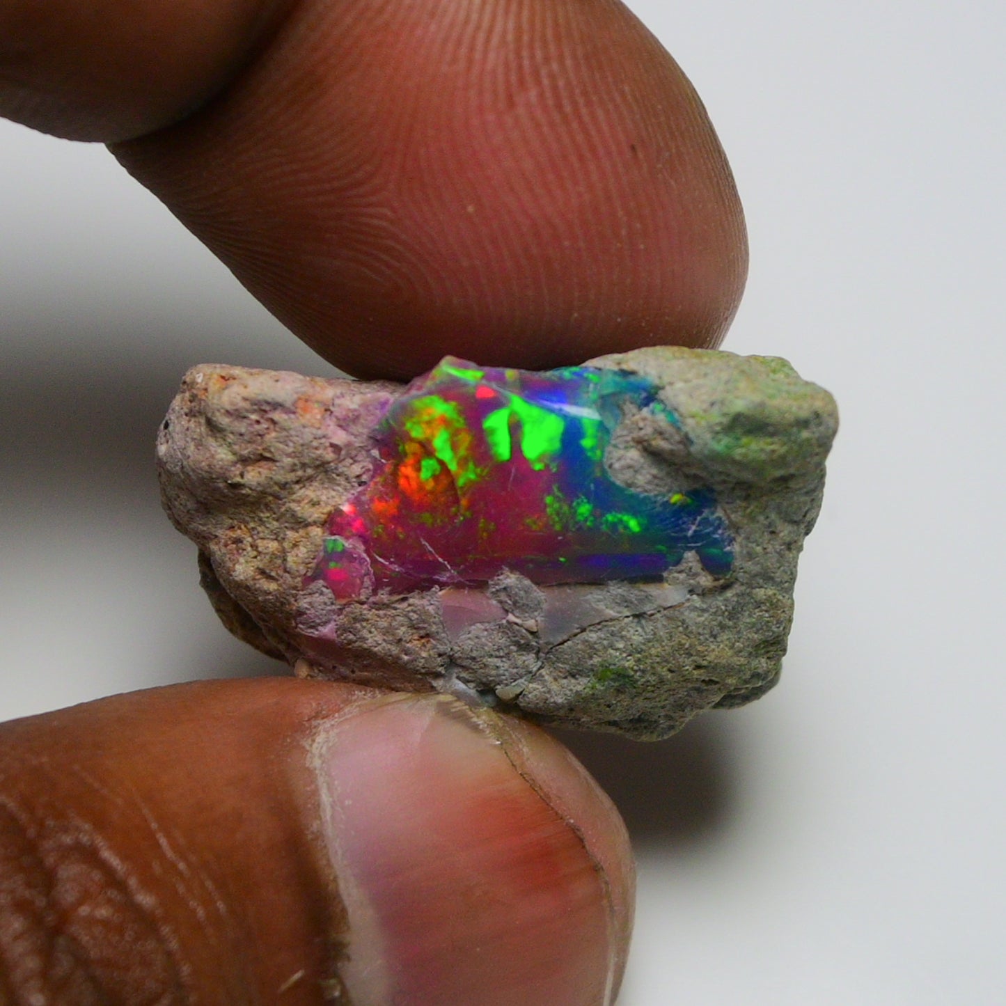 Very Rare Bi-Color Opal Rough 20.25 Cts Natural Ethiopian Opal Raw Jewelry Grade