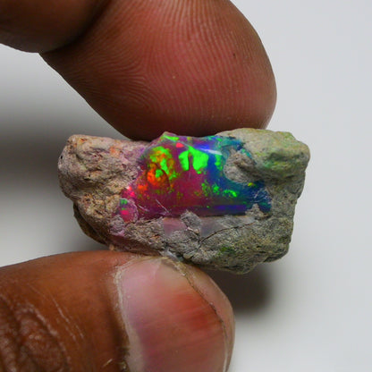 Very Rare Bi-Color Opal Rough 20.25 Cts Natural Ethiopian Opal Raw Jewelry Grade