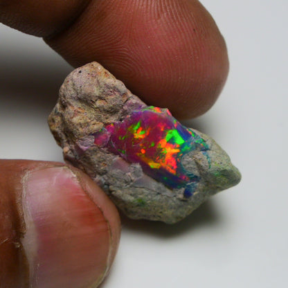 Very Rare Bi-Color Opal Rough 20.25 Cts Natural Ethiopian Opal Raw Jewelry Grade