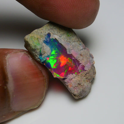 Very Rare Bi-Color Opal Rough 20.25 Cts Natural Ethiopian Opal Raw Jewelry Grade