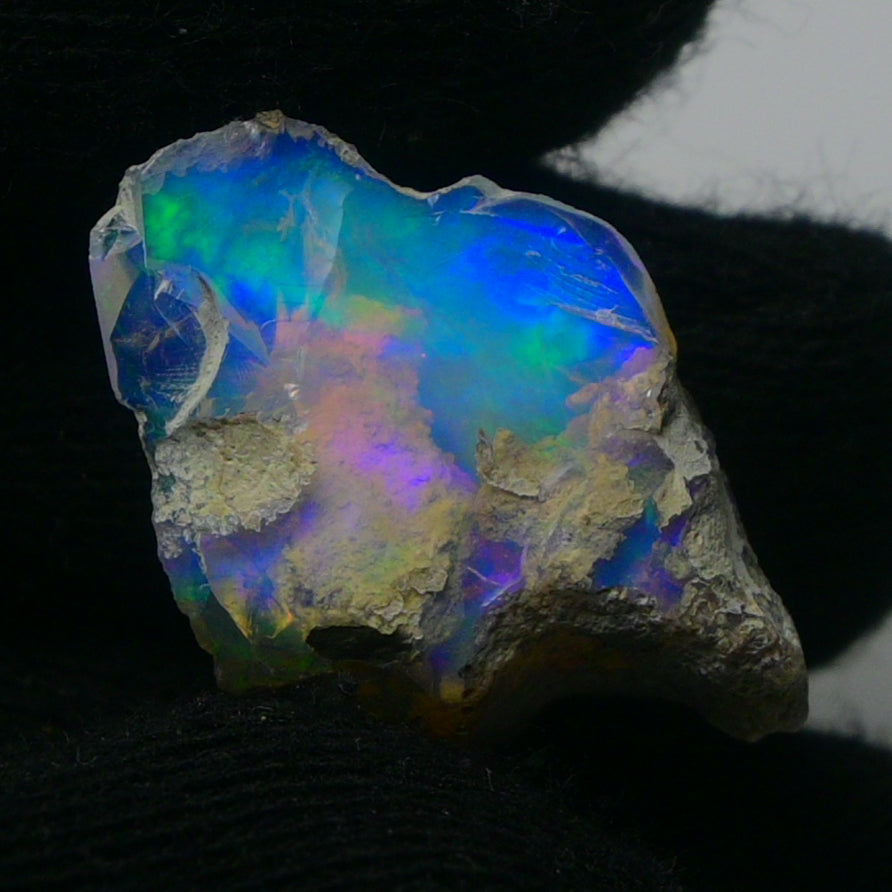 White Opal 9.70 Carats | Natural White Ethiopian Opal Rough - Ready for Cutting & Jewelry!