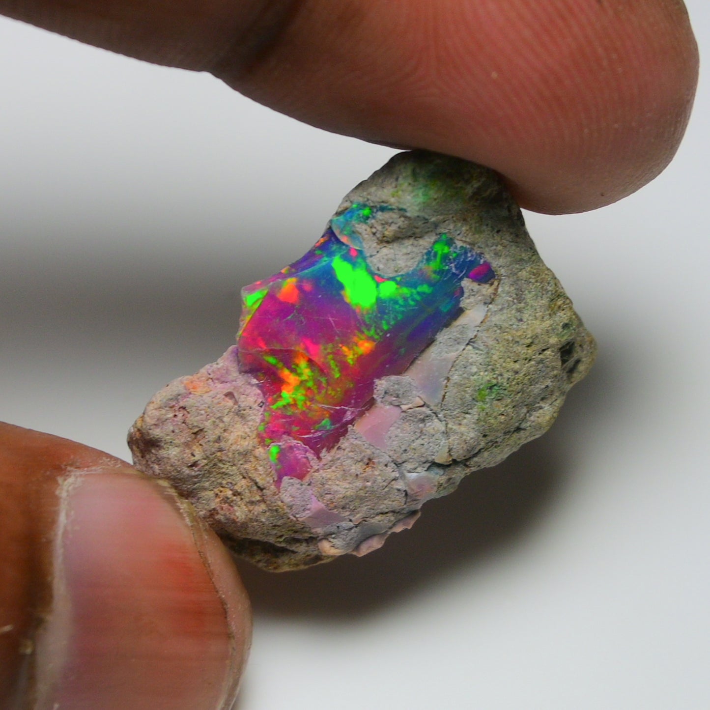 Very Rare Bi-Color Opal Rough 20.25 Cts Natural Ethiopian Opal Raw Jewelry Grade