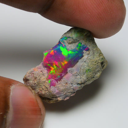 Very Rare Bi-Color Opal Rough 20.25 Cts Natural Ethiopian Opal Raw Jewelry Grade