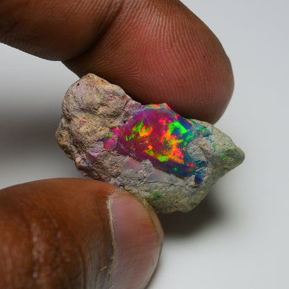 Very Rare Bi-Color Opal Rough 20.25 Cts Natural Ethiopian Opal Raw Jewelry Grade