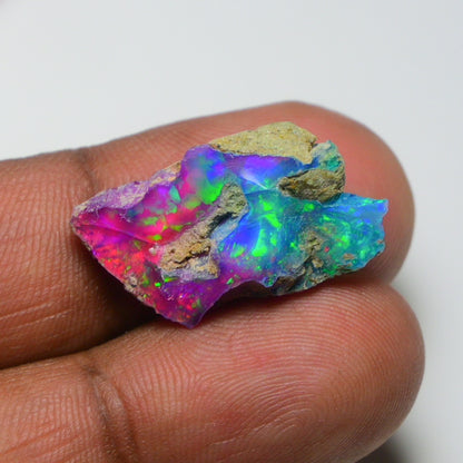 Very Rare Bi-Color Opal Rough 9.05 Cts Natural Ethiopian Opal Raw Jewelry Grade