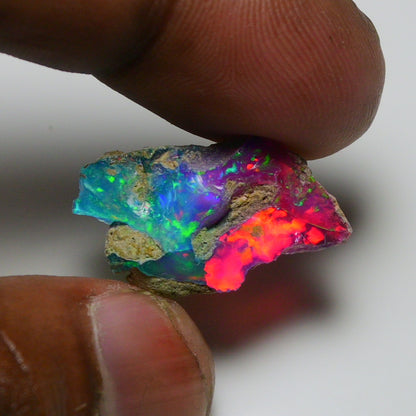 Very Rare Bi-Color Opal Rough 9.05 Cts Natural Ethiopian Opal Raw Jewelry Grade
