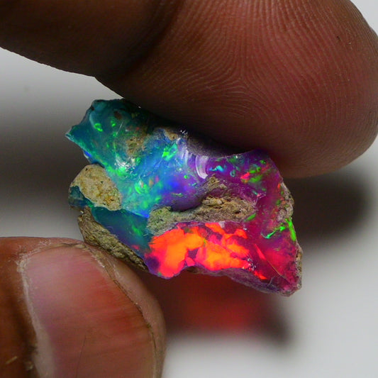 Very Rare Bi-Color Opal Rough 9.05 Cts Natural Ethiopian Opal Raw Jewelry Grade