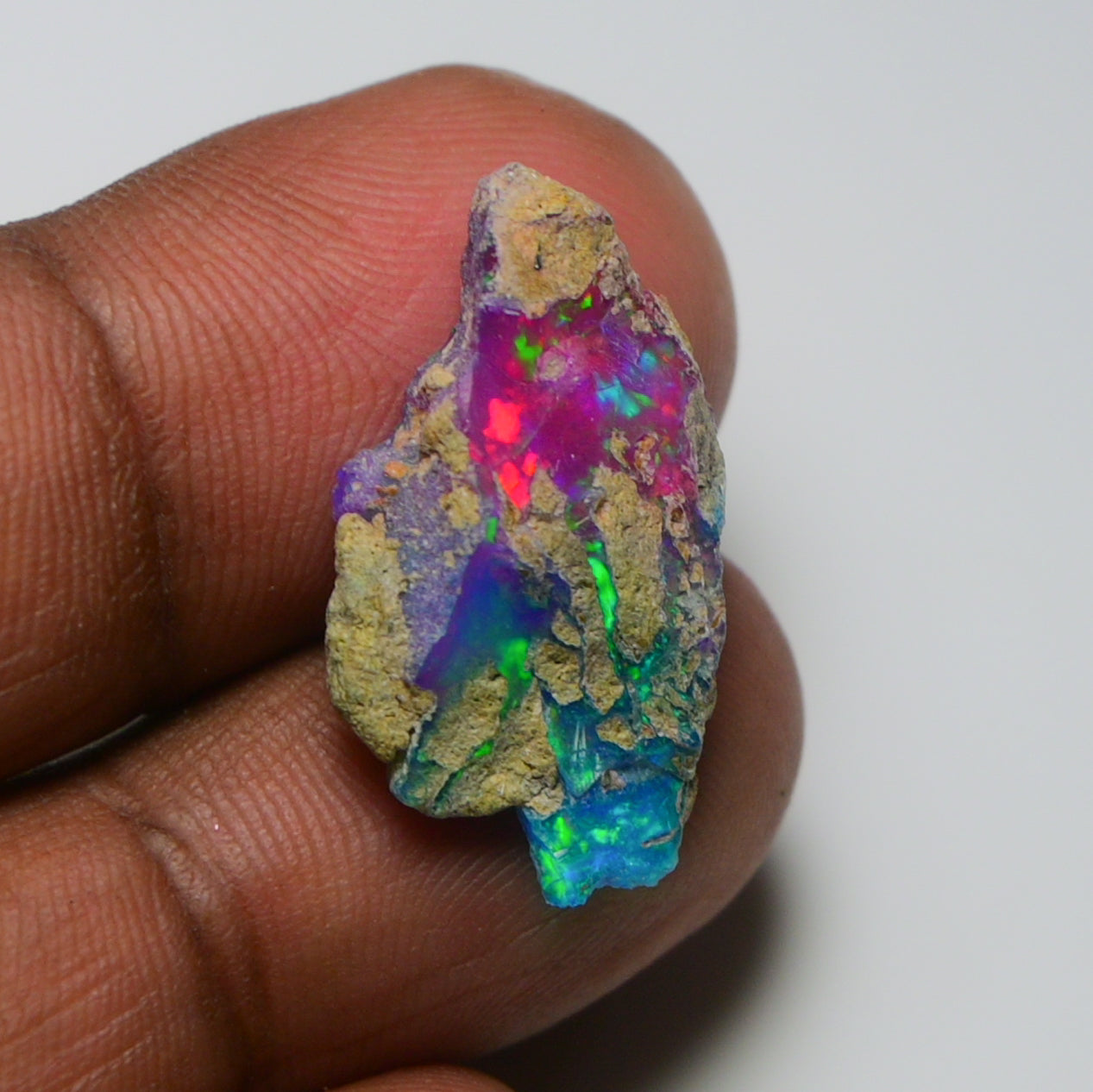 Very Rare Bi-Color Opal Rough 9.05 Cts Natural Ethiopian Opal Raw Jewelry Grade