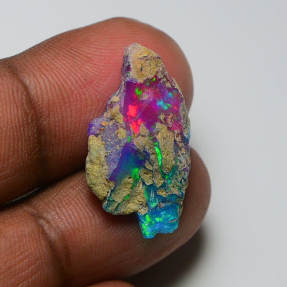 Very Rare Bi-Color Opal Rough 9.05 Cts Natural Ethiopian Opal Raw Jewelry Grade