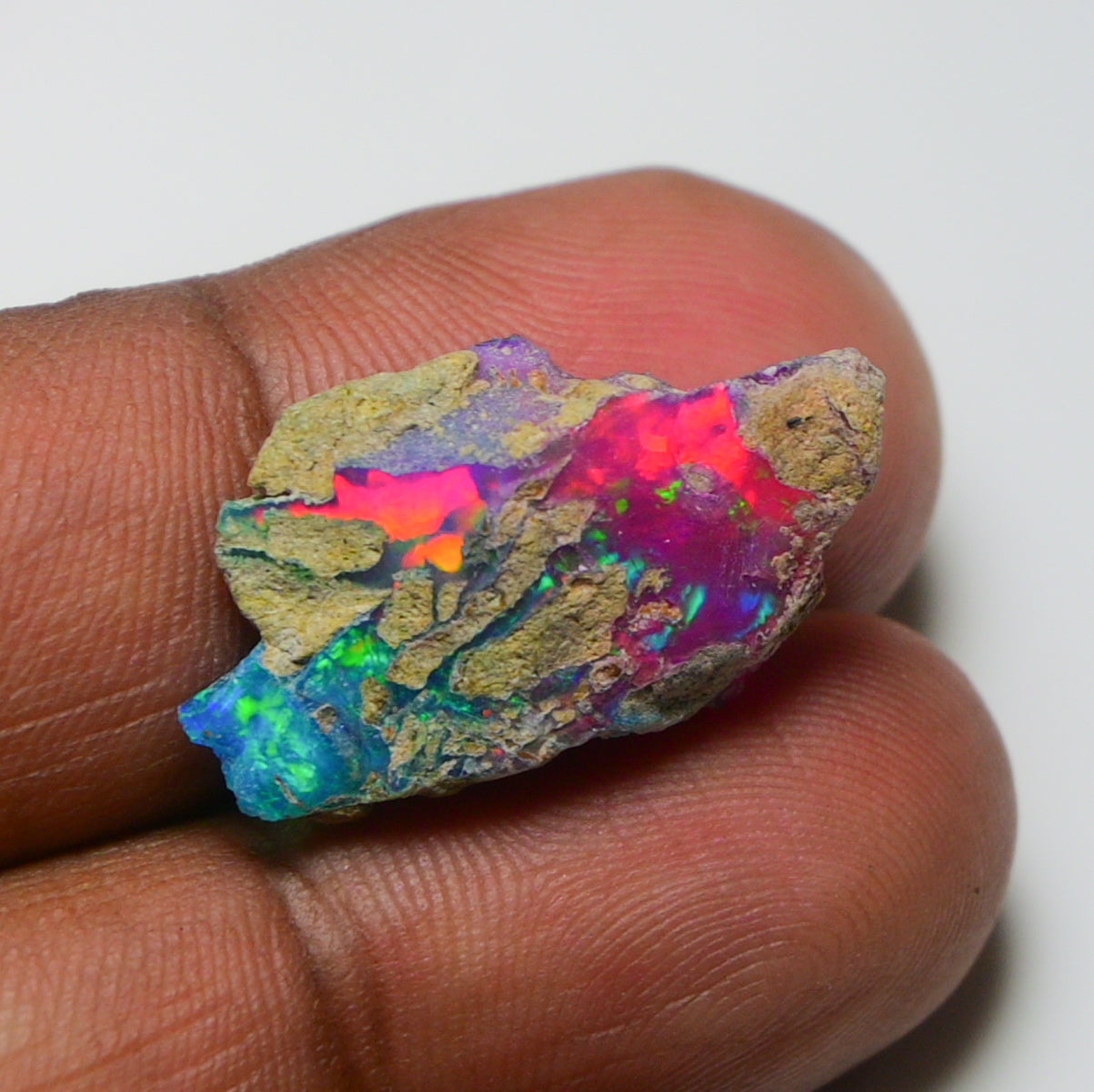 Very Rare Bi-Color Opal Rough 9.05 Cts Natural Ethiopian Opal Raw Jewelry Grade