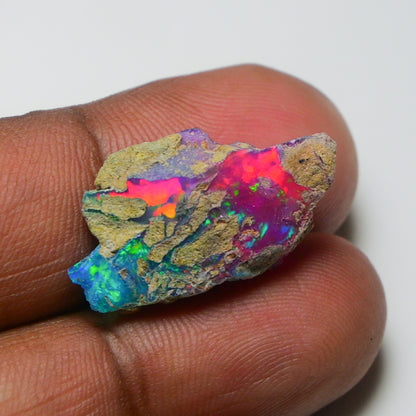 Very Rare Bi-Color Opal Rough 9.05 Cts Natural Ethiopian Opal Raw Jewelry Grade