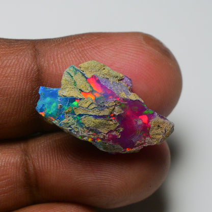 Very Rare Bi-Color Opal Rough 9.05 Cts Natural Ethiopian Opal Raw Jewelry Grade