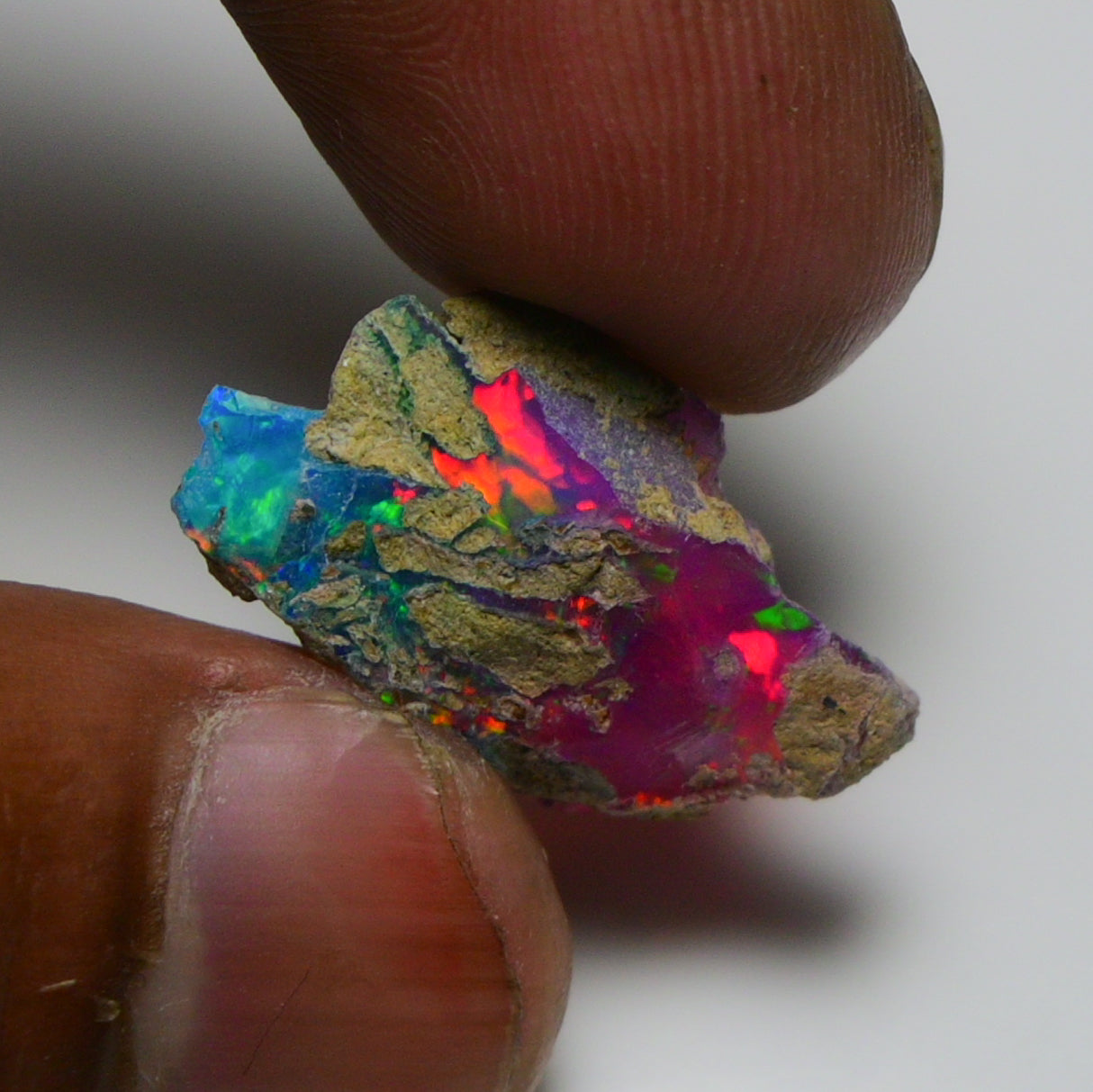 Very Rare Bi-Color Opal Rough 9.05 Cts Natural Ethiopian Opal Raw Jewelry Grade