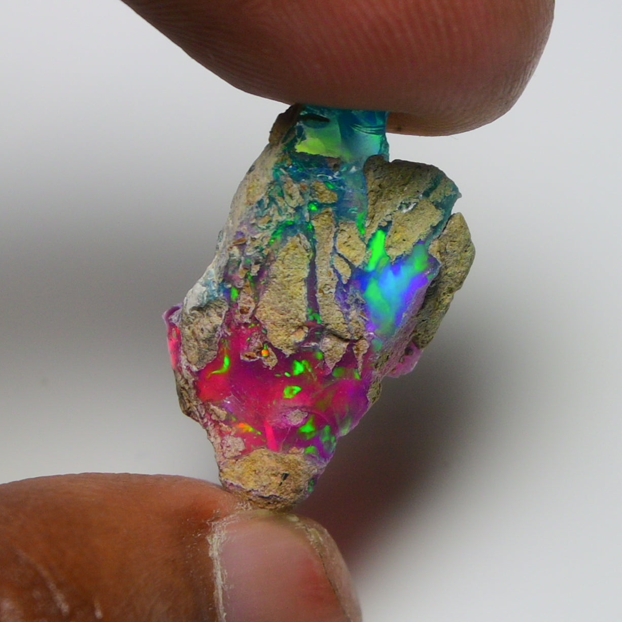 Very Rare Bi-Color Opal Rough 9.05 Cts Natural Ethiopian Opal Raw Jewelry Grade