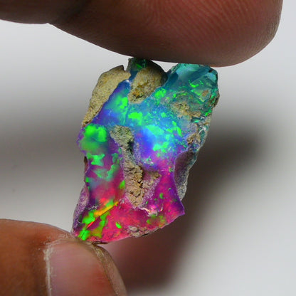 Very Rare Bi-Color Opal Rough 9.05 Cts Natural Ethiopian Opal Raw Jewelry Grade