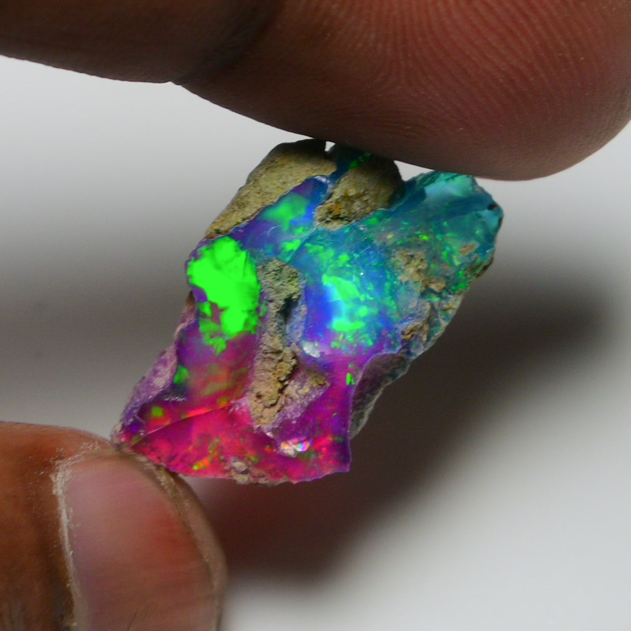Very Rare Bi-Color Opal Rough 9.05 Cts Natural Ethiopian Opal Raw Jewelry Grade