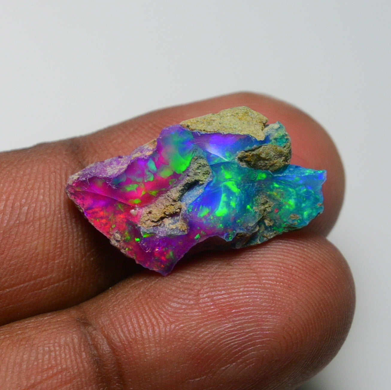 Very Rare Bi-Color Opal Rough 9.05 Cts Natural Ethiopian Opal Raw Jewelry Grade