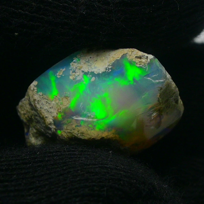 White Opal 11.25 Carats | Natural White Ethiopian Opal Rough - Ready for Cutting & Jewelry!