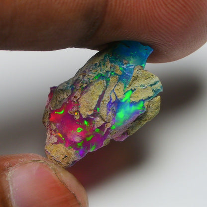 Very Rare Bi-Color Opal Rough 9.05 Cts Natural Ethiopian Opal Raw Jewelry Grade