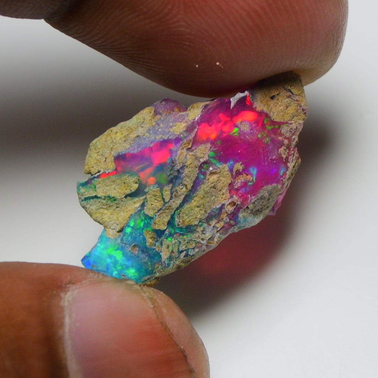 Very Rare Bi-Color Opal Rough 9.05 Cts Natural Ethiopian Opal Raw Jewelry Grade