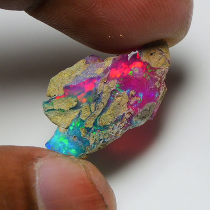 Very Rare Bi-Color Opal Rough 9.05 Cts Natural Ethiopian Opal Raw Jewelry Grade