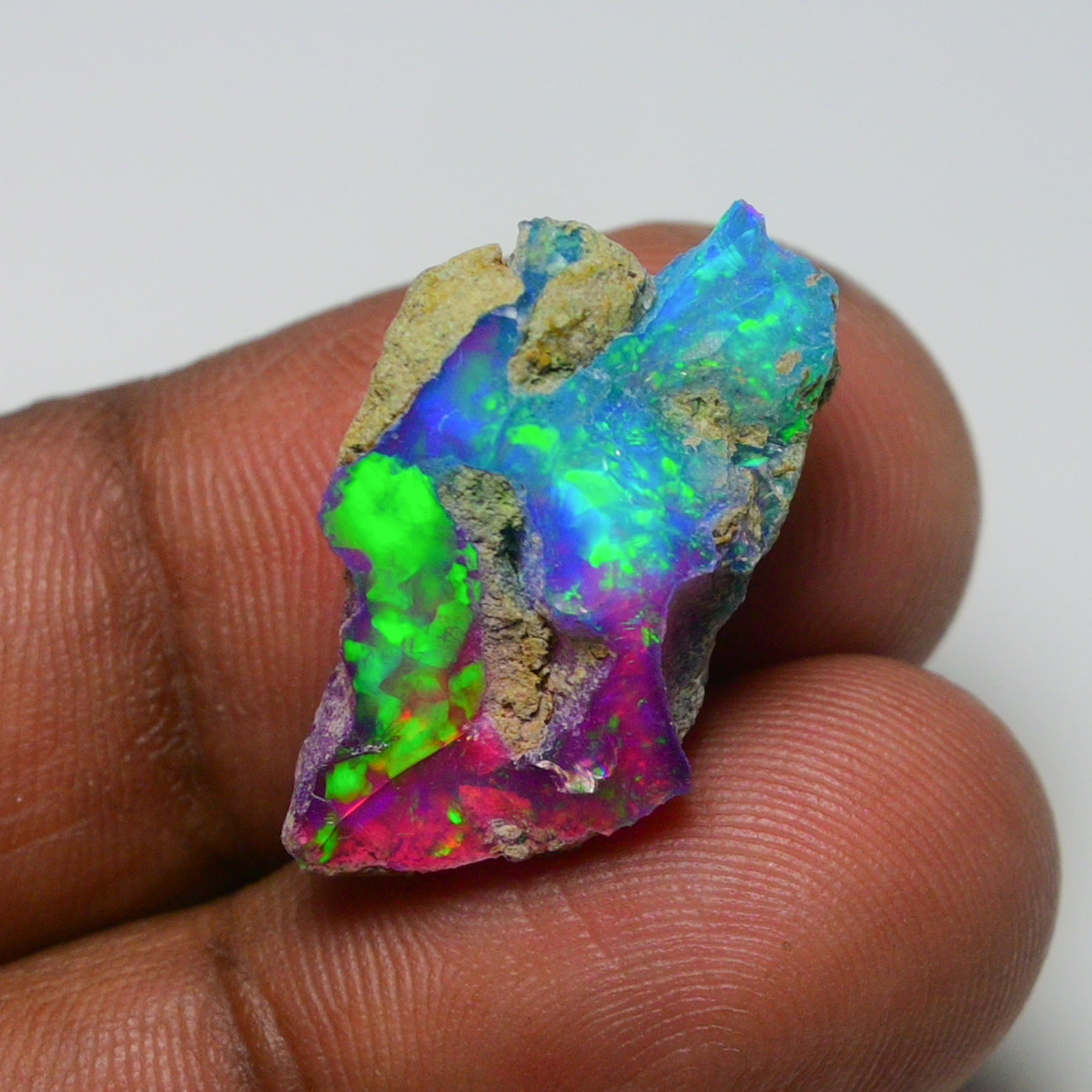 Very Rare Bi-Color Opal Rough 9.05 Cts Natural Ethiopian Opal Raw Jewelry Grade