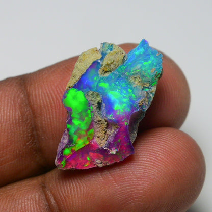 Very Rare Bi-Color Opal Rough 9.05 Cts Natural Ethiopian Opal Raw Jewelry Grade