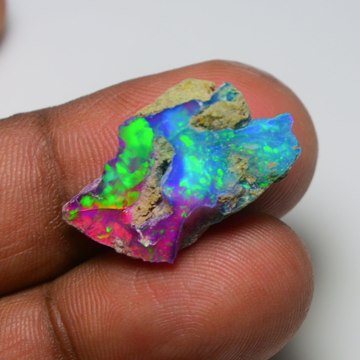 Very Rare Bi-Color Opal Rough 9.05 Cts Natural Ethiopian Opal Raw Jewelry Grade