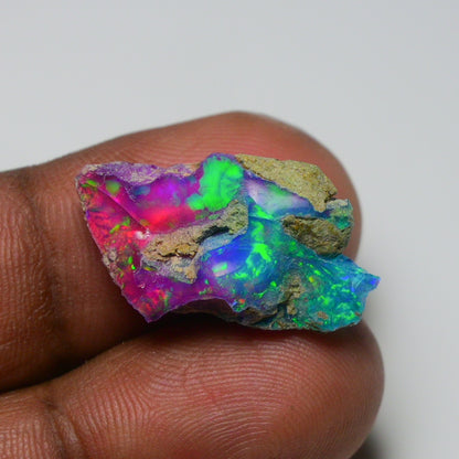 Very Rare Bi-Color Opal Rough 9.05 Cts Natural Ethiopian Opal Raw Jewelry Grade