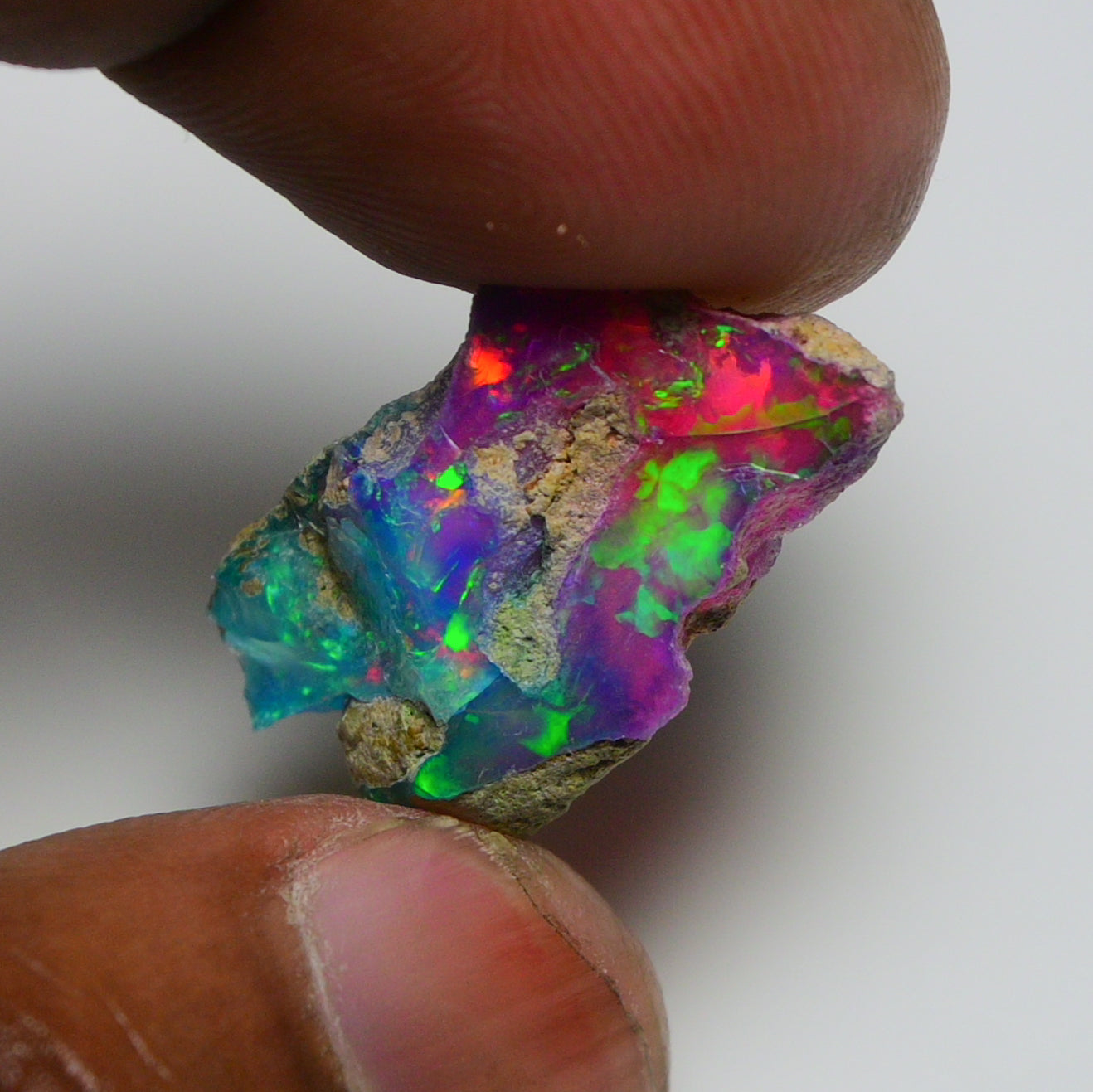 Very Rare Bi-Color Opal Rough 9.05 Cts Natural Ethiopian Opal Raw Jewelry Grade
