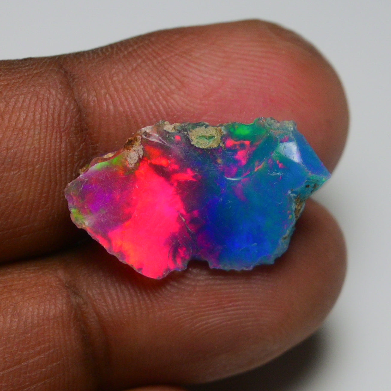 Very Rare Bi-Color Opal Rough 5.90 Cts Natural Ethiopian Opal Raw Jewelry Grade