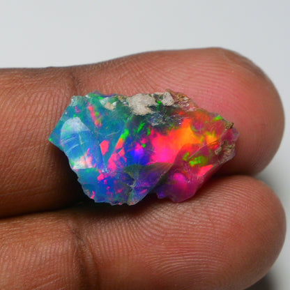 Very Rare Bi-Color Opal Rough 5.90 Cts Natural Ethiopian Opal Raw Jewelry Grade