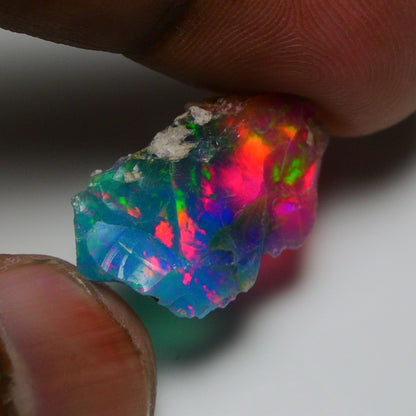 Very Rare Bi-Color Opal Rough 5.90 Cts Natural Ethiopian Opal Raw Jewelry Grade
