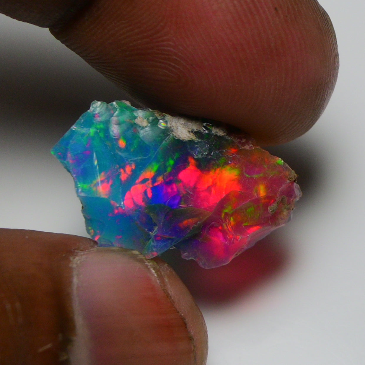 Very Rare Bi-Color Opal Rough 5.90 Cts Natural Ethiopian Opal Raw Jewelry Grade