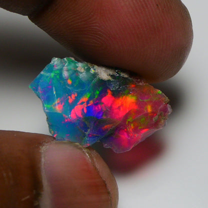 Very Rare Bi-Color Opal Rough 5.90 Cts Natural Ethiopian Opal Raw Jewelry Grade