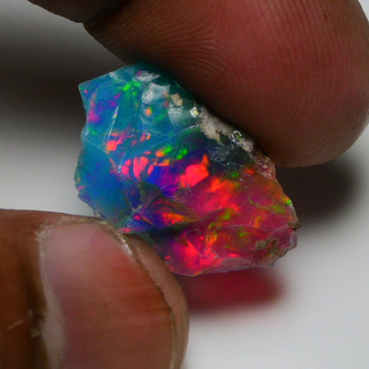 Very Rare Bi-Color Opal Rough 5.90 Cts Natural Ethiopian Opal Raw Jewelry Grade