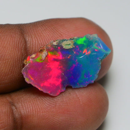 Very Rare Bi-Color Opal Rough 5.90 Cts Natural Ethiopian Opal Raw Jewelry Grade