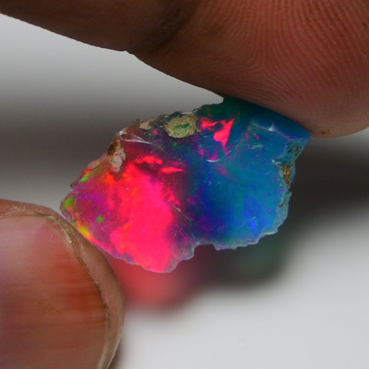 Very Rare Bi-Color Opal Rough 5.90 Cts Natural Ethiopian Opal Raw Jewelry Grade