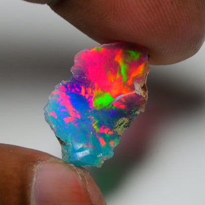 Very Rare Bi-Color Opal Rough 5.90 Cts Natural Ethiopian Opal Raw Jewelry Grade