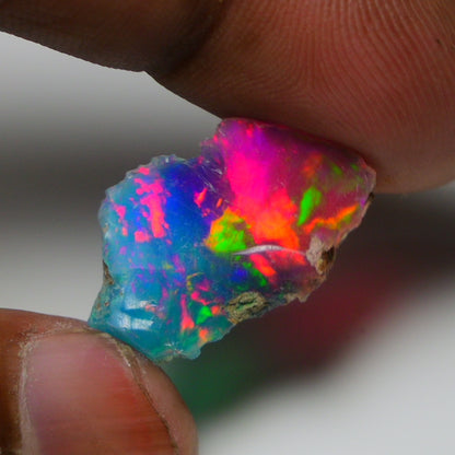 Very Rare Bi-Color Opal Rough 5.90 Cts Natural Ethiopian Opal Raw Jewelry Grade