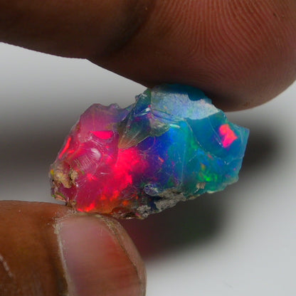 Very Rare Bi-Color Opal Rough 5.90 Cts Natural Ethiopian Opal Raw Jewelry Grade