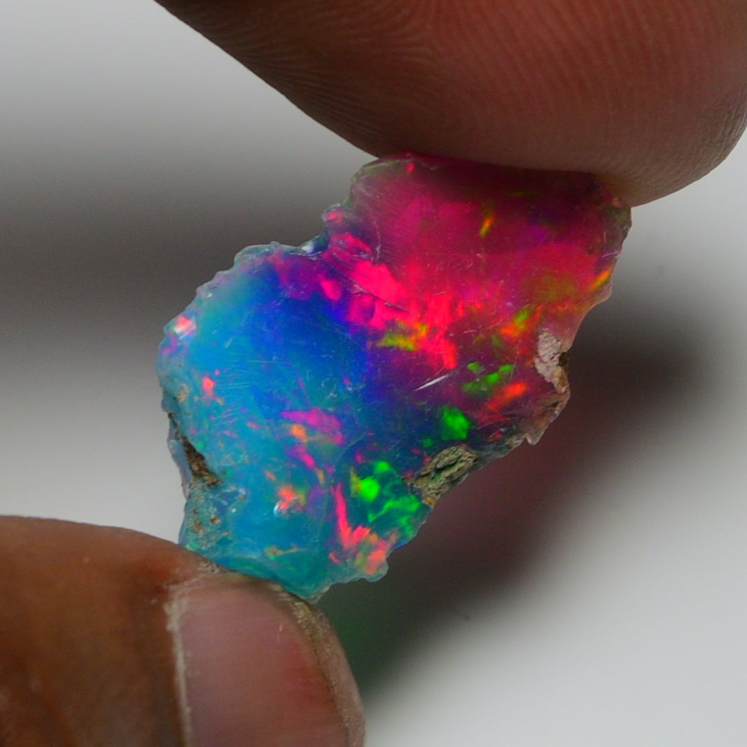 Very Rare Bi-Color Opal Rough 5.90 Cts Natural Ethiopian Opal Raw Jewelry Grade