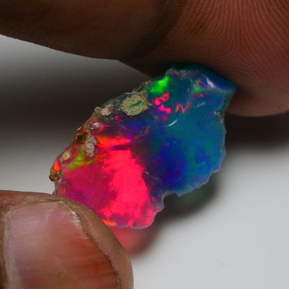 Very Rare Bi-Color Opal Rough 5.90 Cts Natural Ethiopian Opal Raw Jewelry Grade